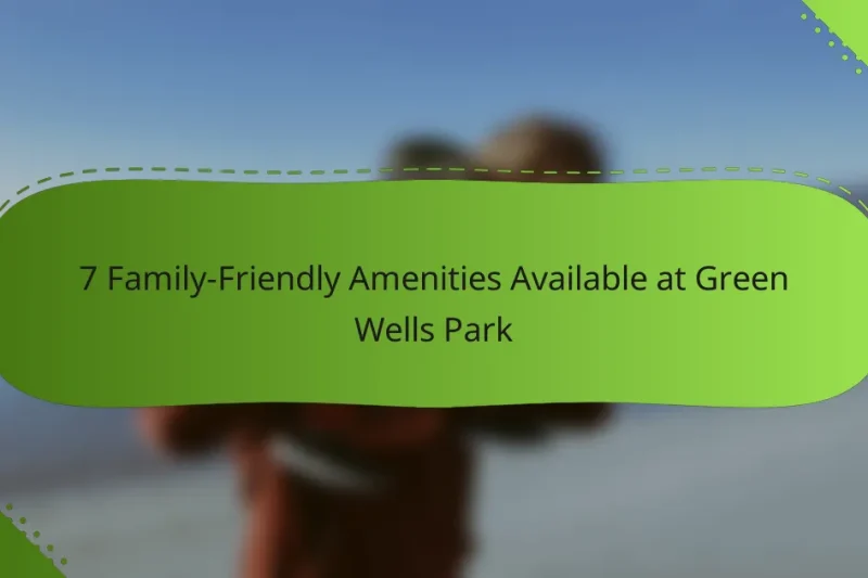 7 Family-Friendly Amenities Available at Green Wells Park