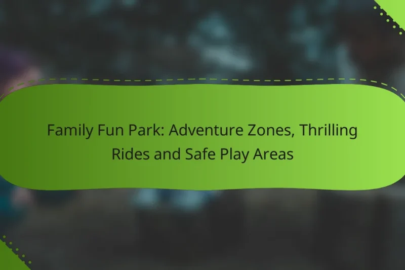 Family Fun Park: Adventure Zones, Thrilling Rides and Safe Play Areas
