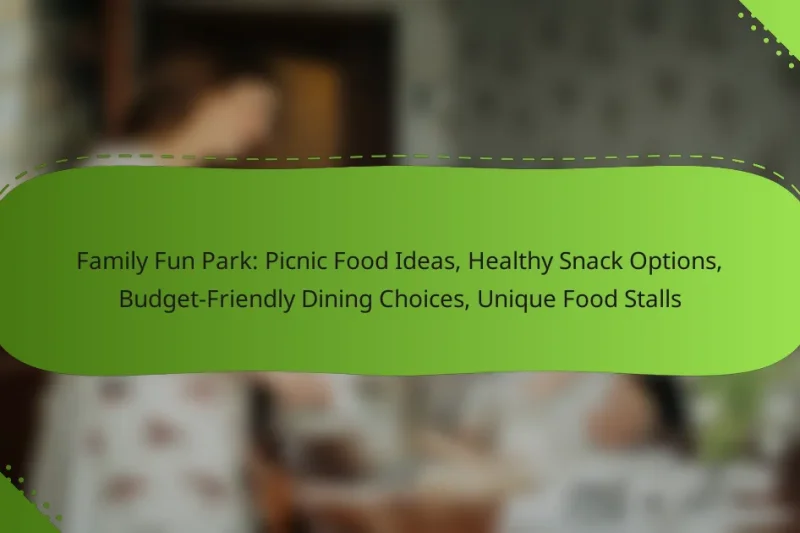Family Fun Park: Picnic Food Ideas, Healthy Snack Options, Budget-Friendly Dining Choices, Unique Food Stalls