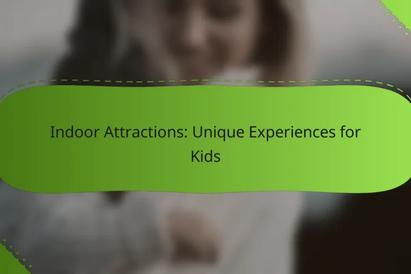 Indoor Attractions: Unique Experiences for Kids